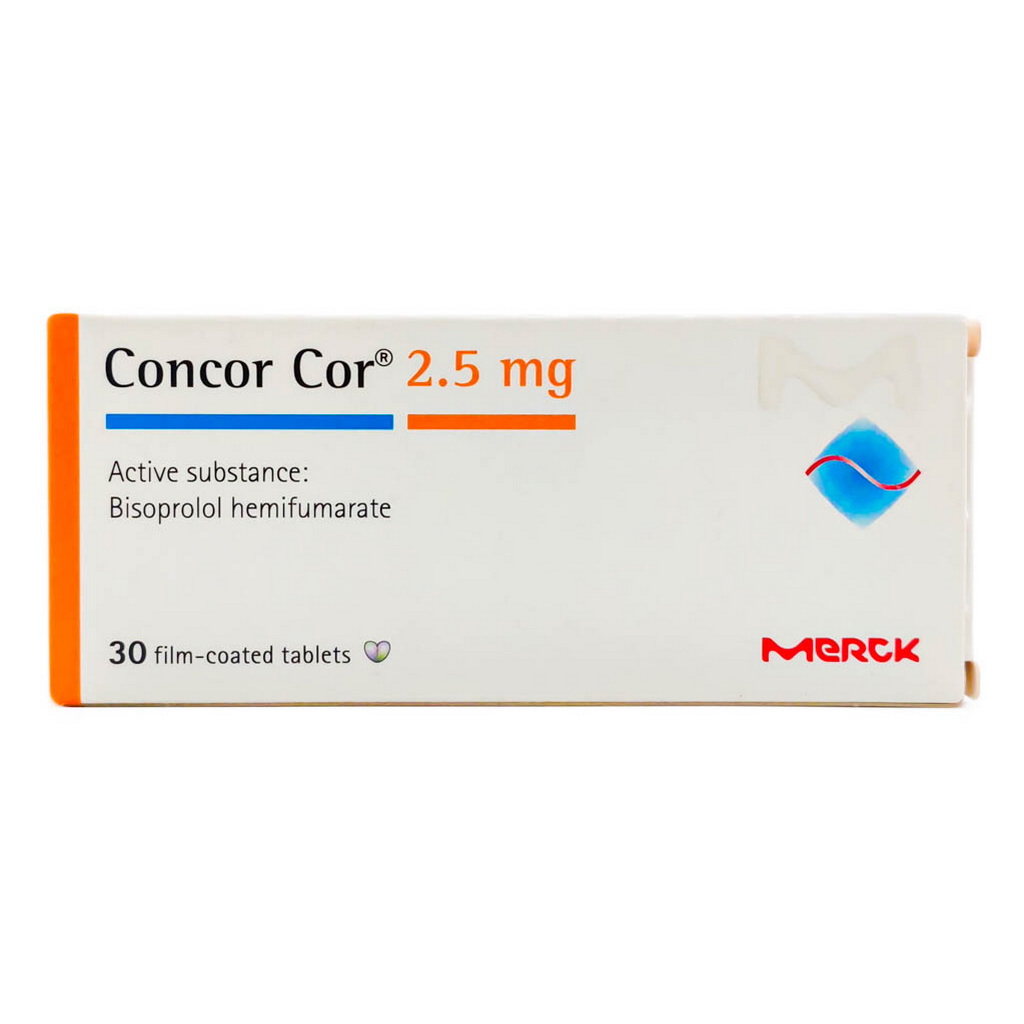 Concor COR 2.5mg Film Coated Tablets, Pack of 30’s
