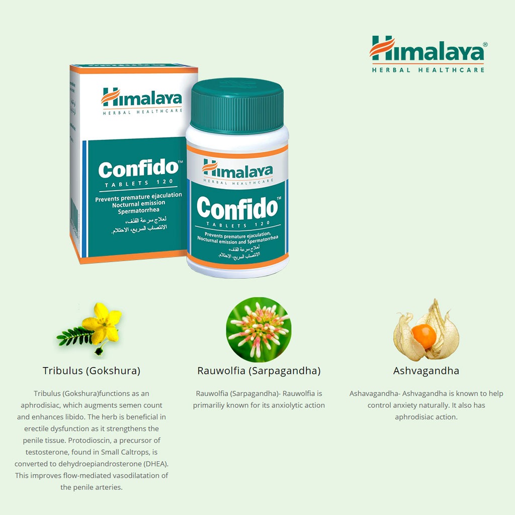 Himalaya Confido Tablets 120's