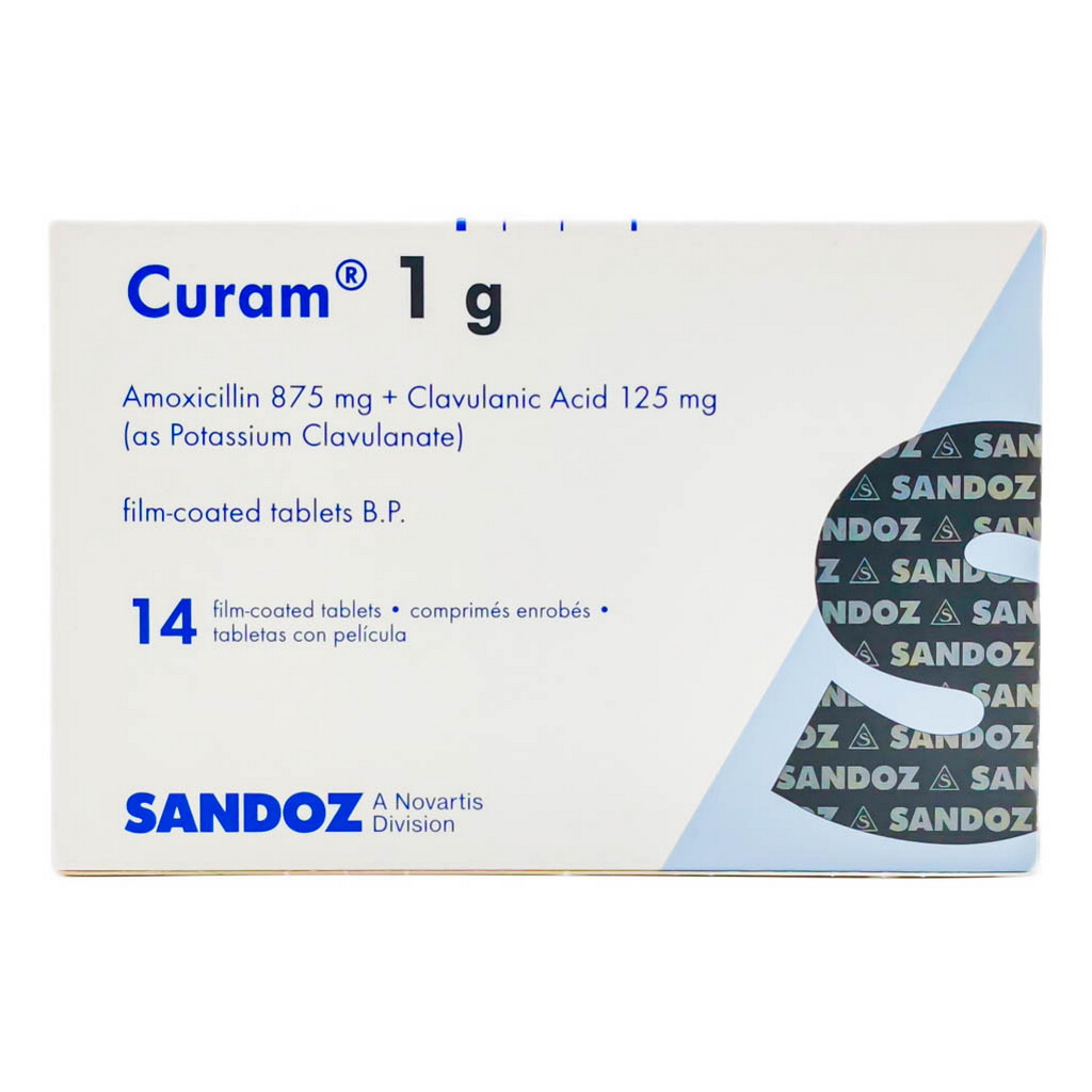 Curam 1g Film Coated Tablets, Pack of 14’s