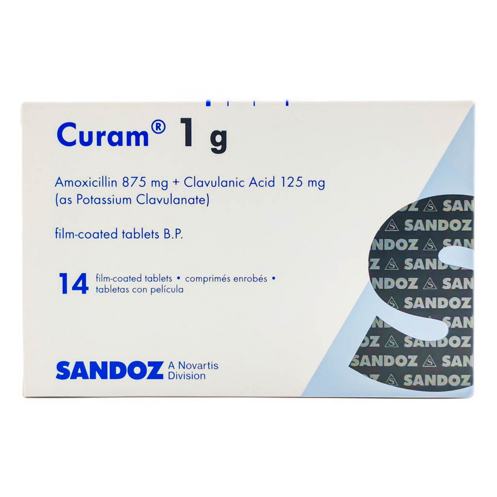 Curam 1g Film Coated Tablets, Pack of 14’s