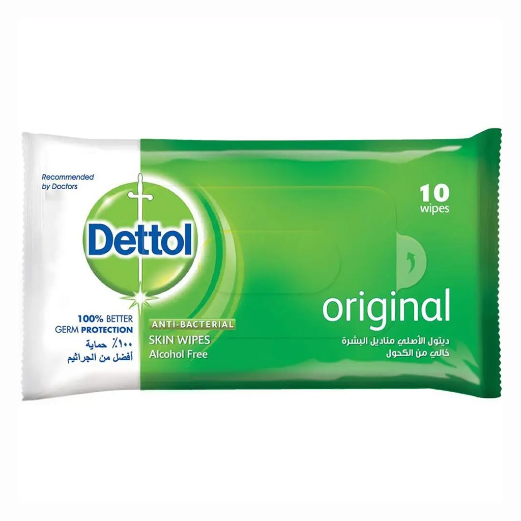 Dettol Anti-Bacterial Wipes 10's
