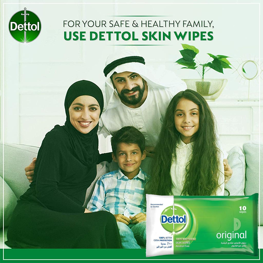 Dettol Anti-Bacterial Wipes 10's