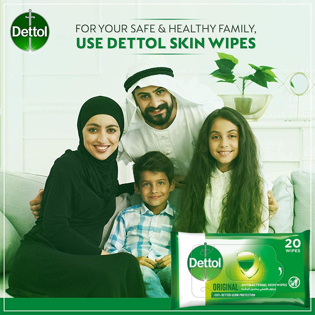Dettol Anti-Bacterial Wipes 20's