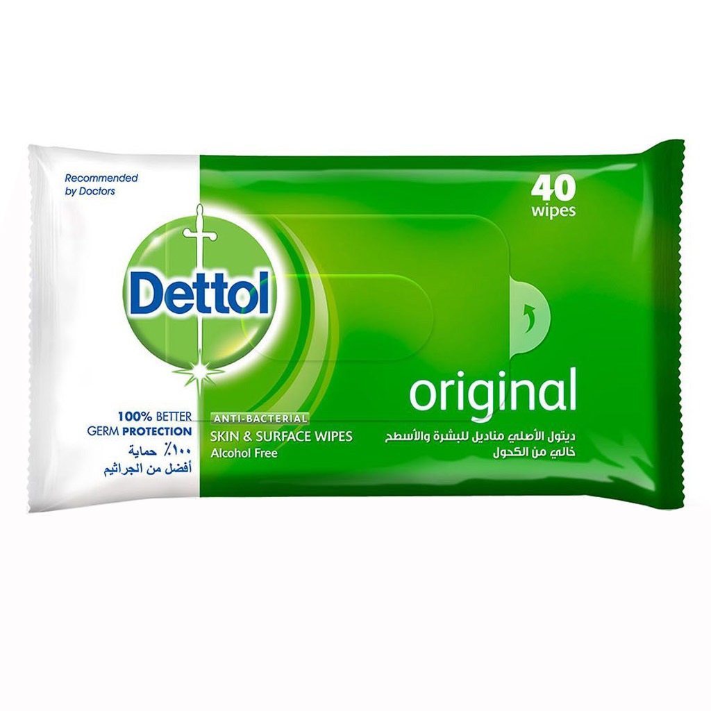Dettol Anti-Bacterial Wipes 40's