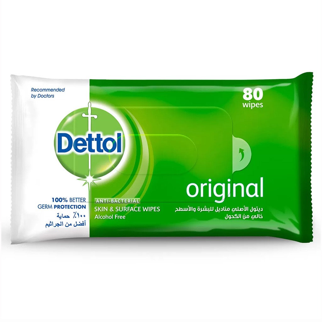 Dettol Anti-Bacterial Wipes 80's