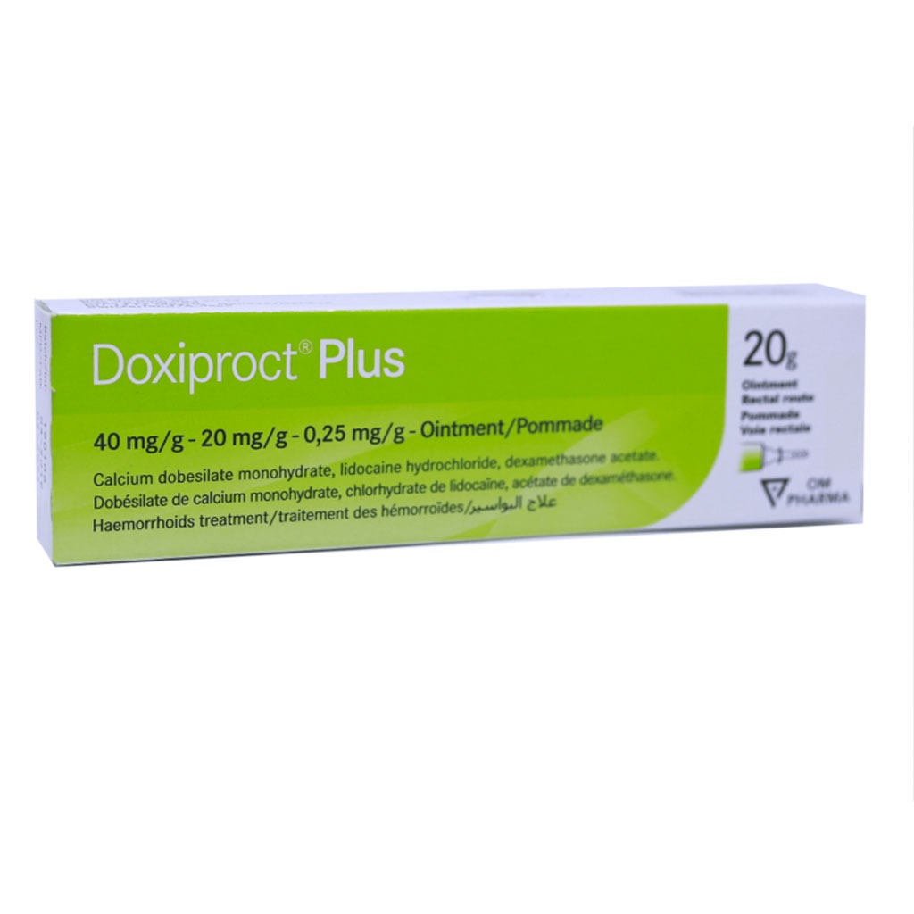 Doxiproct Plus Rectal Ointment For Hemorrhoids 20g 
