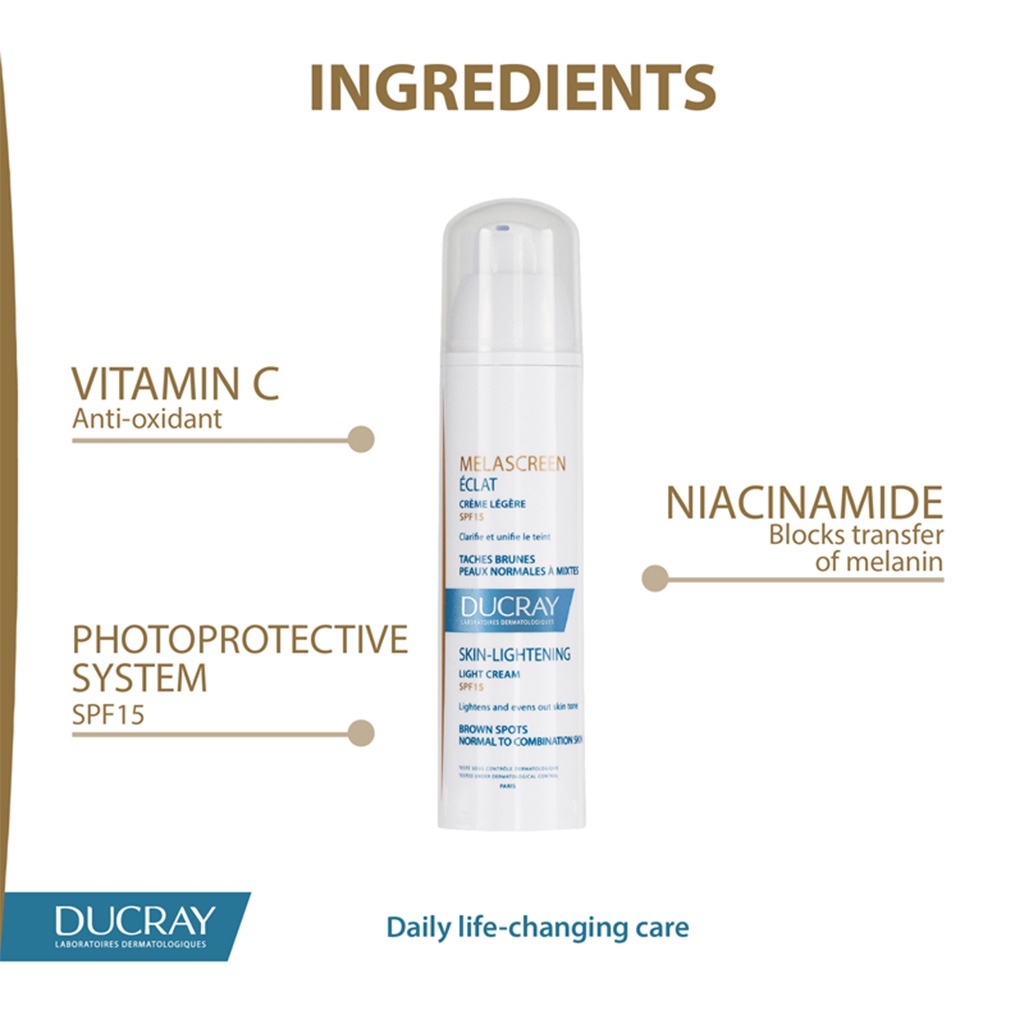 Ducray Melascreen Eclat SPF15 Light Cream 40 mL