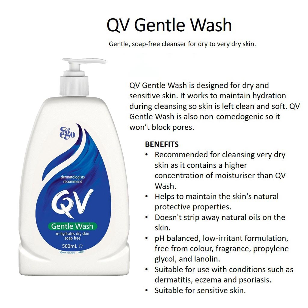 Ego QV Gentle Body Wash For Dry Skin 500ml