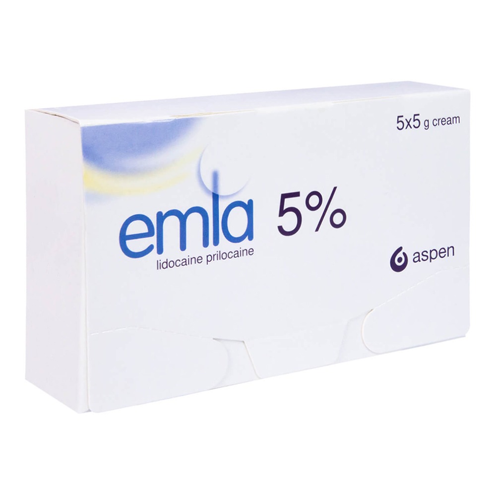 Aspen Emla Skin Numbing Topical Anaesthetic Cream 5 g 5's