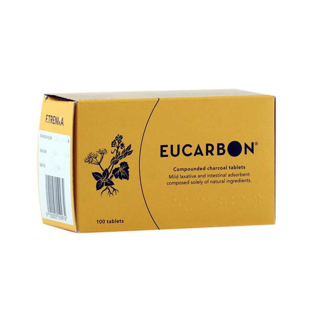 Eucarbon Compounded Charcoal Tablets 100's