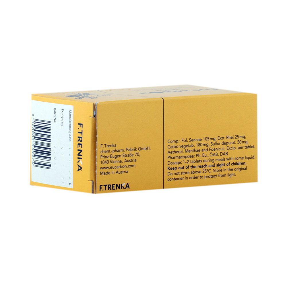 Eucarbon Compounded Charcoal Tablets 100's