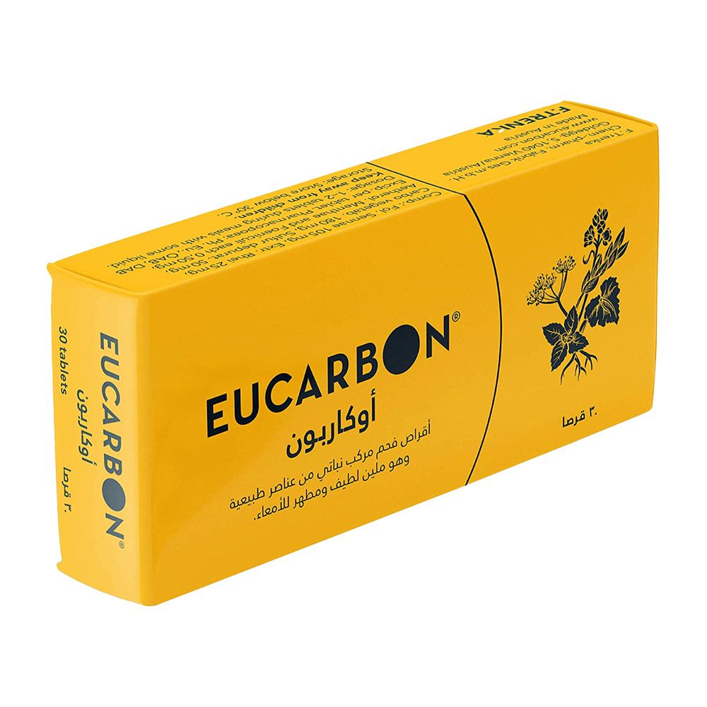 Eucarbon Compounded Charcoal Tablets 30's