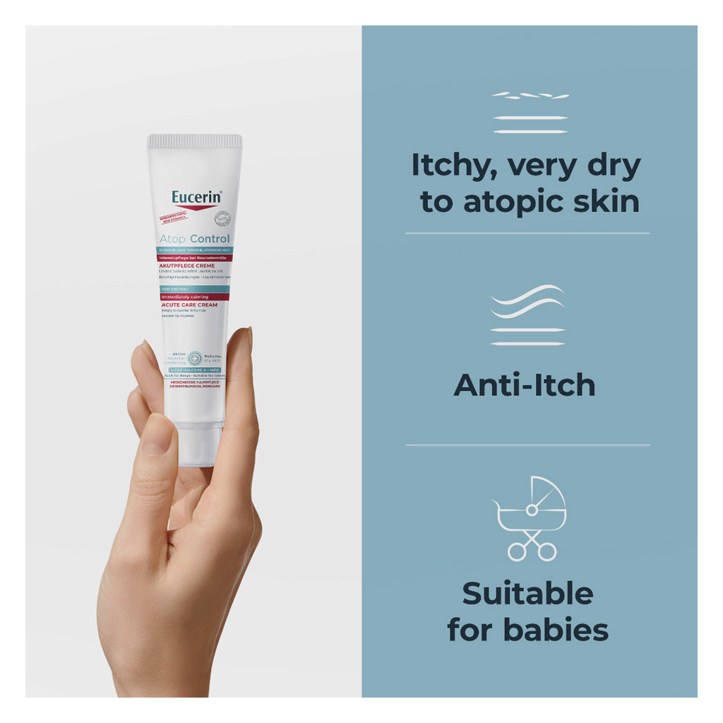 Eucerin AtopiControl Acute Care Cream For Itchy & Dry Skin 40ml