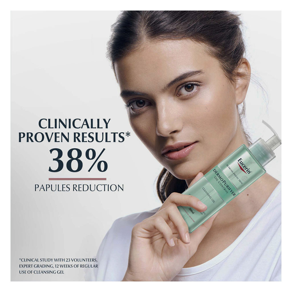 Eucerin Dermo Purifyer Oil Control Cleansing Gel For Blemish Prone Skin 200ml