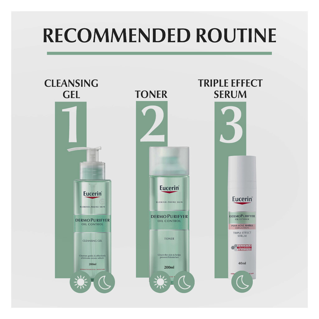 Eucerin Dermo Purifyer Oil Control Cleansing Gel For Blemish Prone Skin 200ml