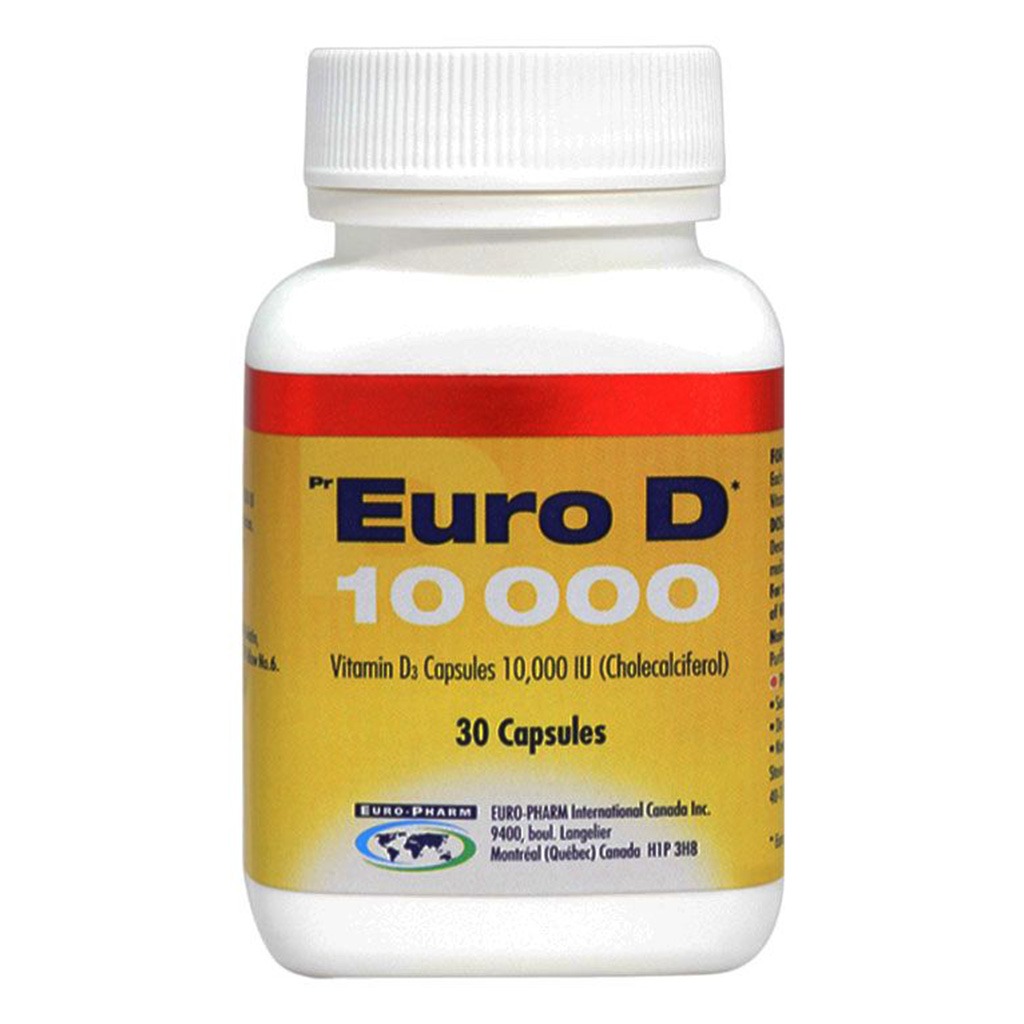 Euro D 10000 IU Capsules 30's