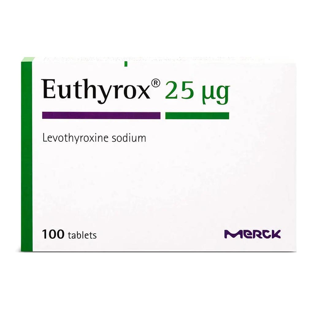 Euthyrox 25mcg Tablets, Pack of 100's