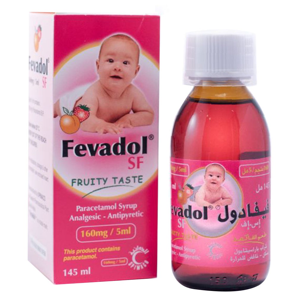 Fevadol SF 160 mg /5 mL Syrup 145 mL