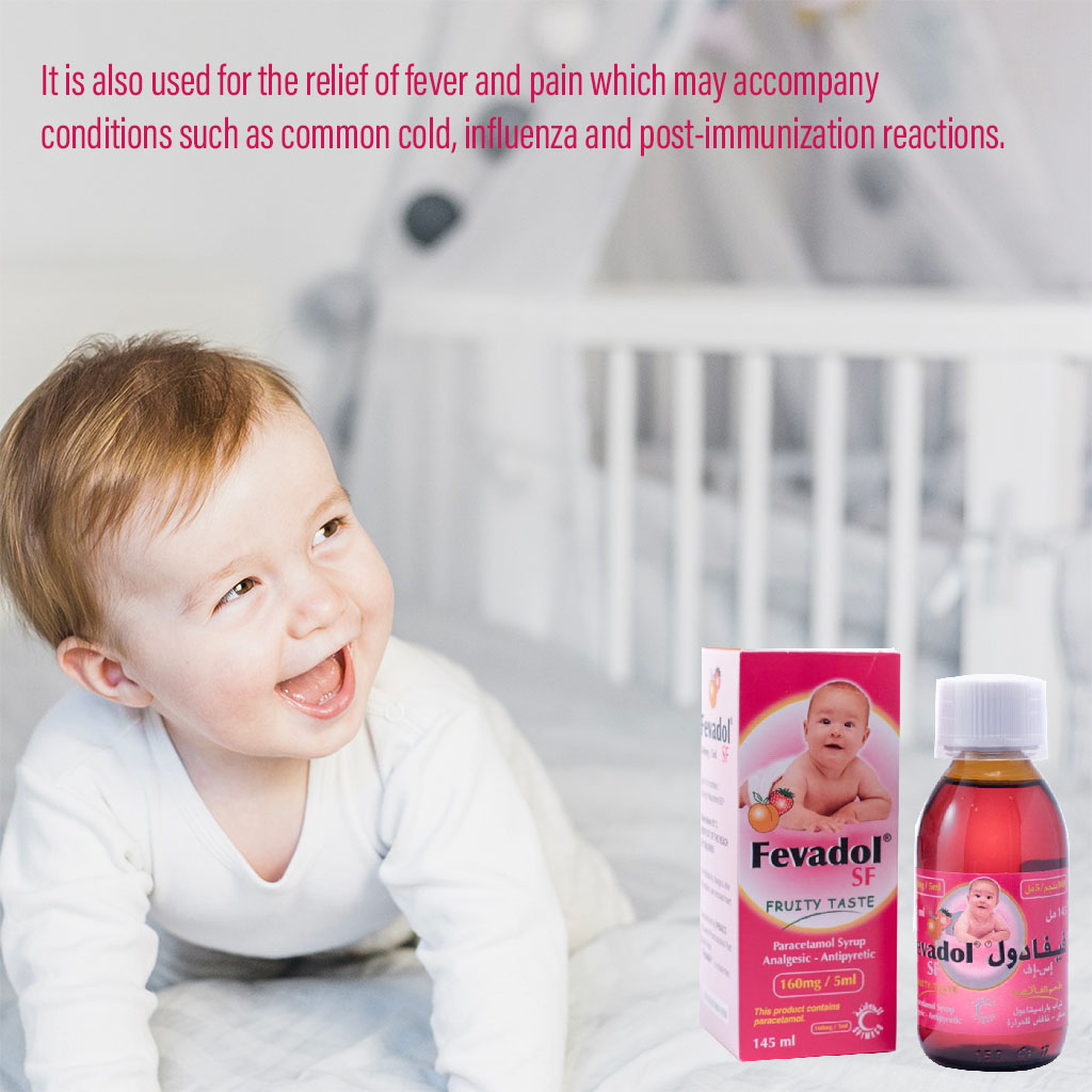 Fevadol SF 160 mg /5 mL Syrup 145 mL