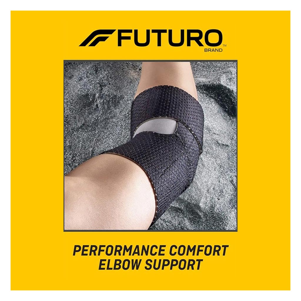 Futuro Infinity Precision Fit Adjustable Left/Right Elbow Support- Black 