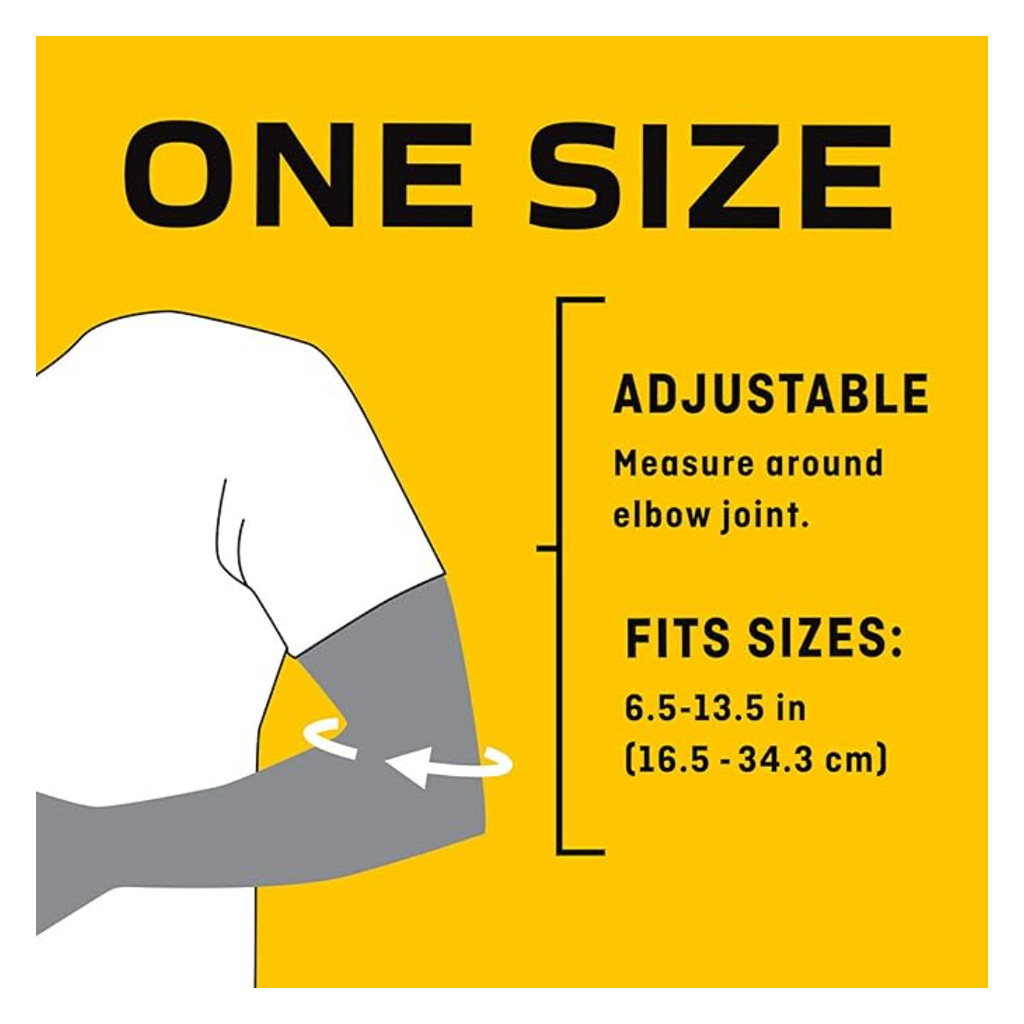 Futuro Infinity Precision Fit Adjustable Left/Right Elbow Support- Black 