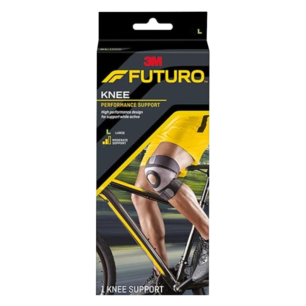 Futuro Sport Moisture Control Large Knee Support Left/Right - Black