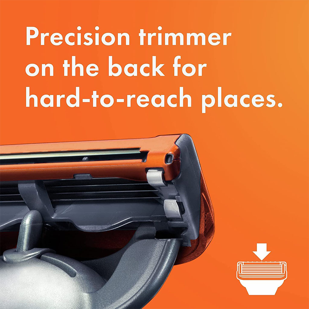 Gillette Fusion 5 Manual Razor Blade Refill For Smooth Long Lasting Shave, Pack of 2's