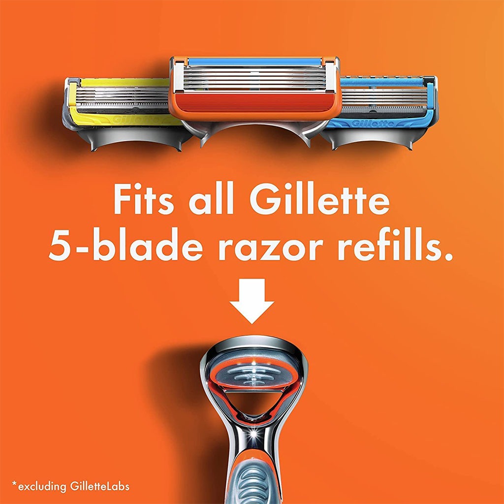 Gillette Fusion 5 Manual Razor Blade Refill For Smooth Long Lasting Shave, Pack of 2's