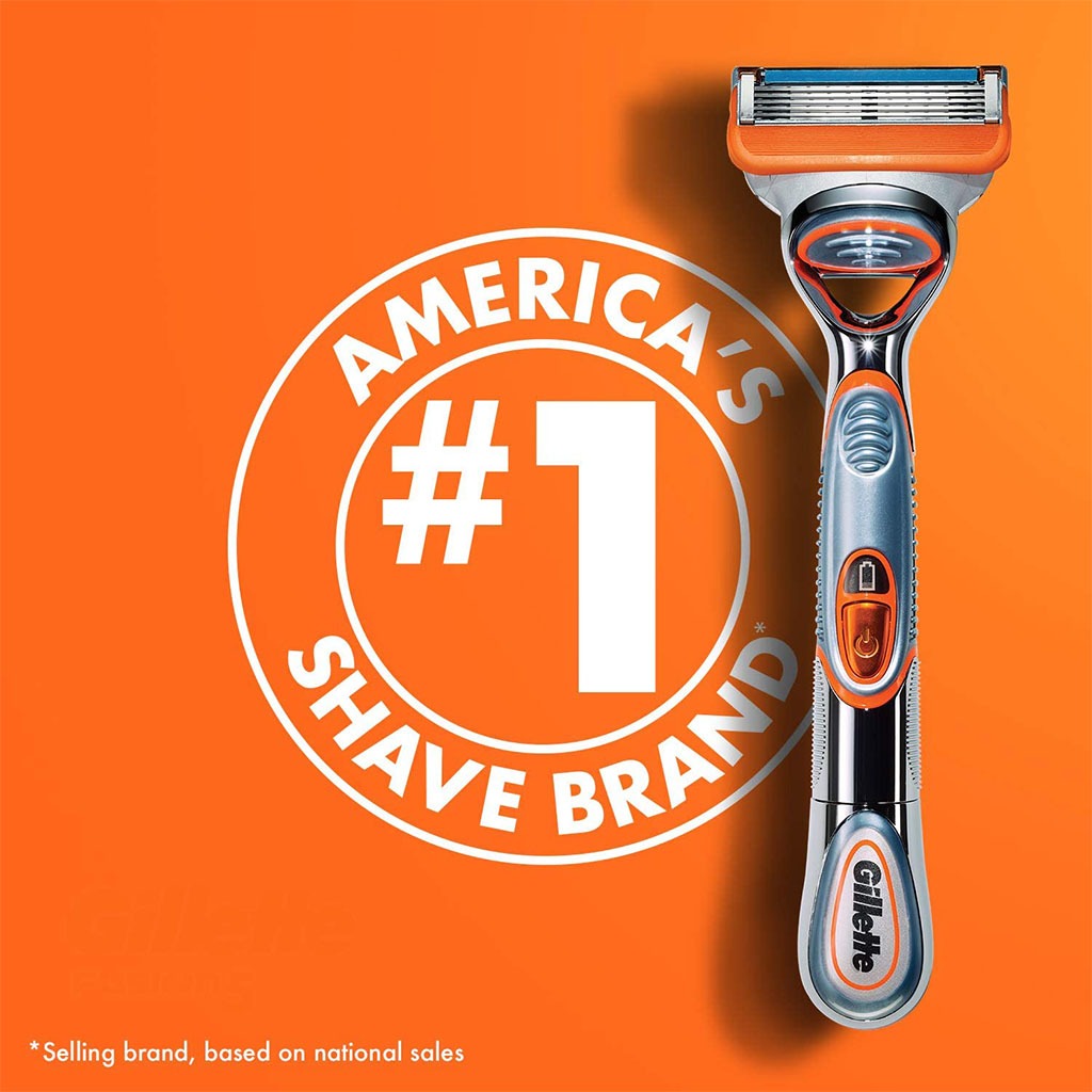 Gillette Fusion 5 Power Razor For Perfect Shave & Beard Shape, Pack of 1's