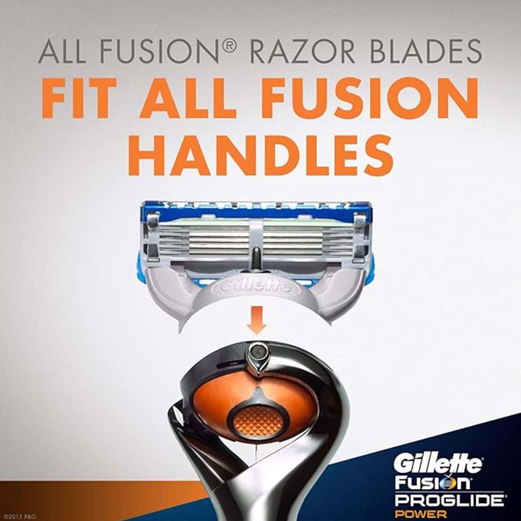 Gillette Fusion 5 ProGlide Power Men's Razor Blades Refills, Pack of 4's