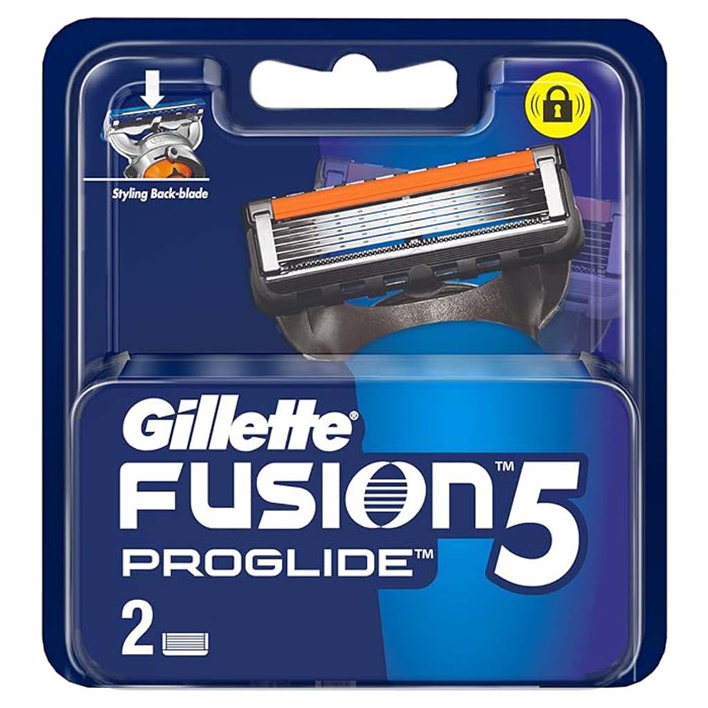 Gillette Fusion 5 ProGlide Men's Manual Razor Blades Refills, Pack of 2's