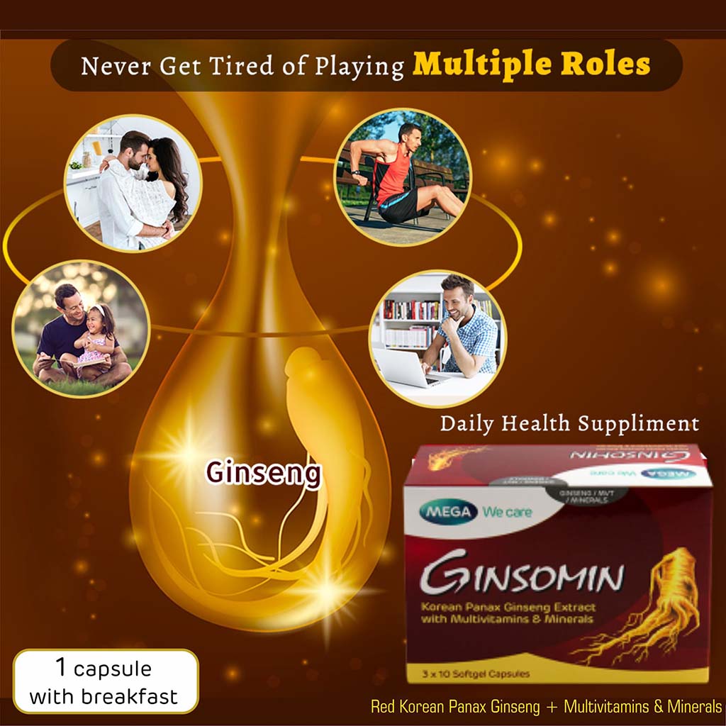 Mega We Care Ginsomin Capsules 30's