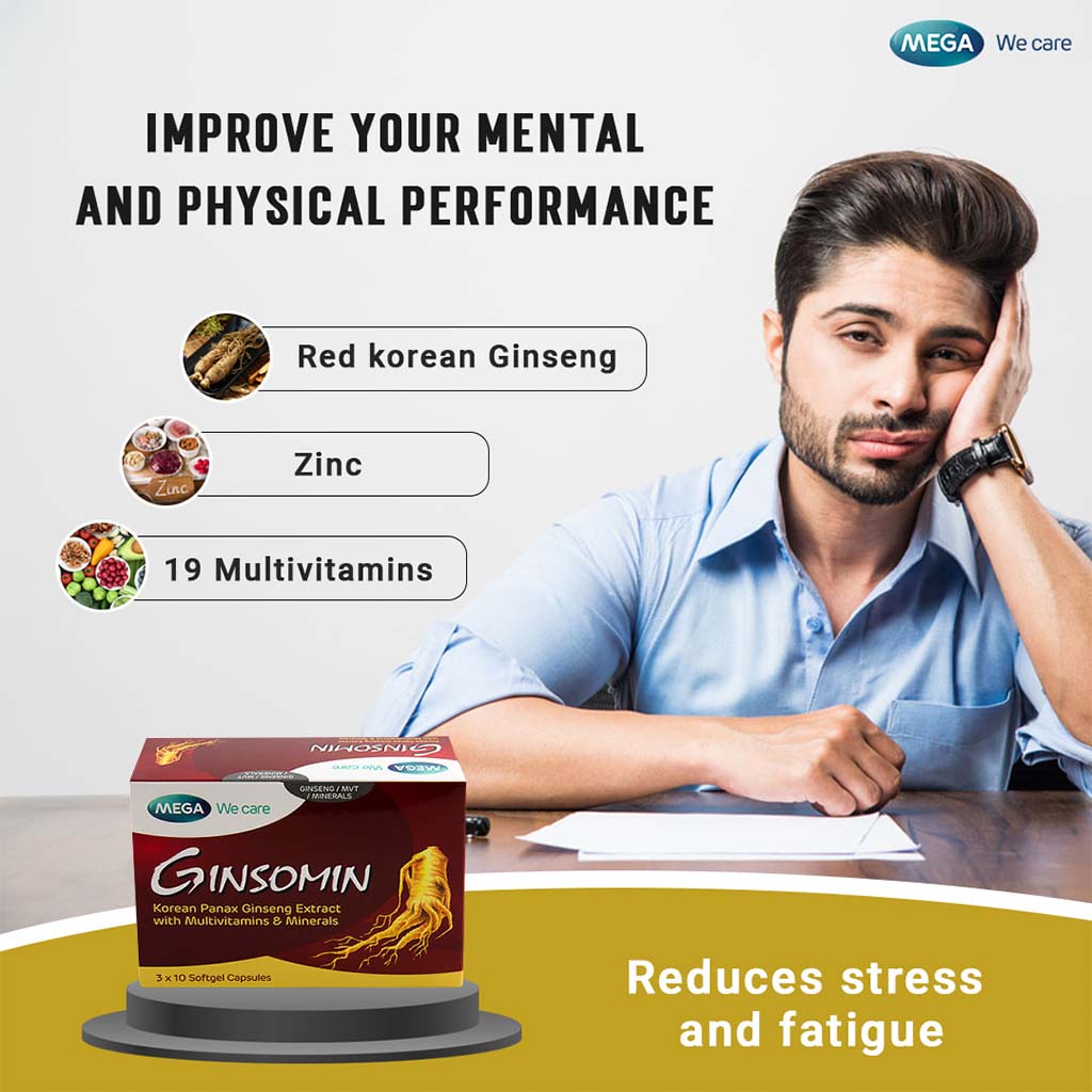 Mega We Care Ginsomin Capsules 30's