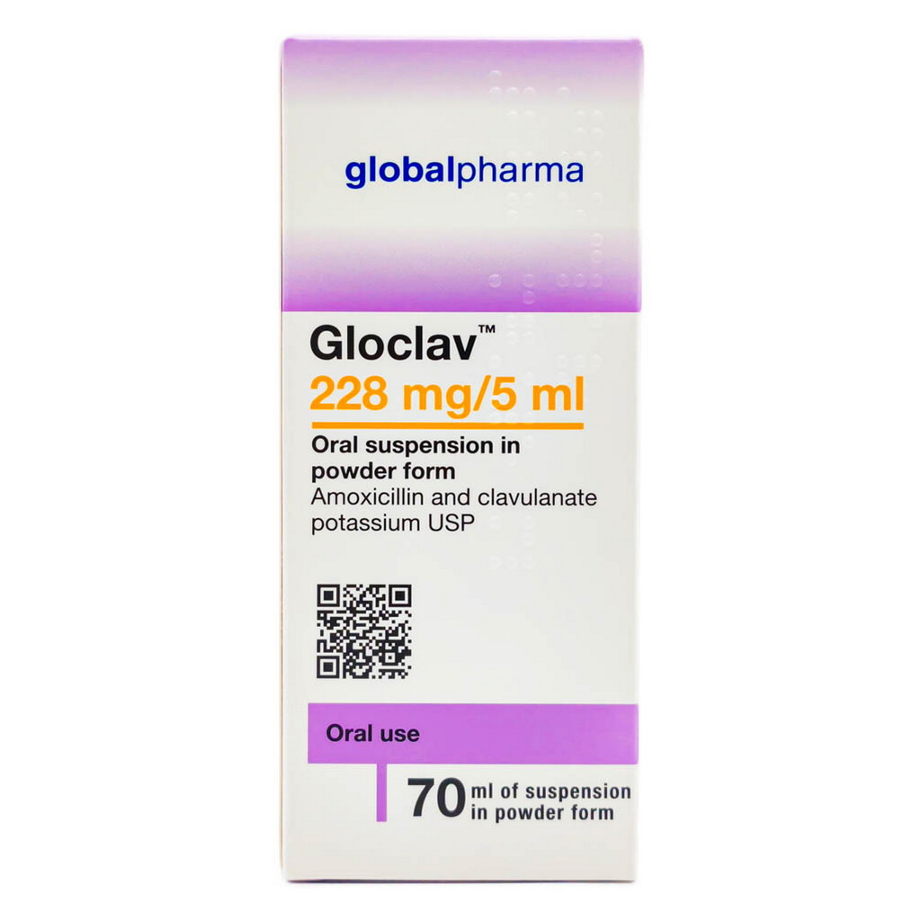 Gloclav 228mg/5ml Powder For Oral Suspension 70ml