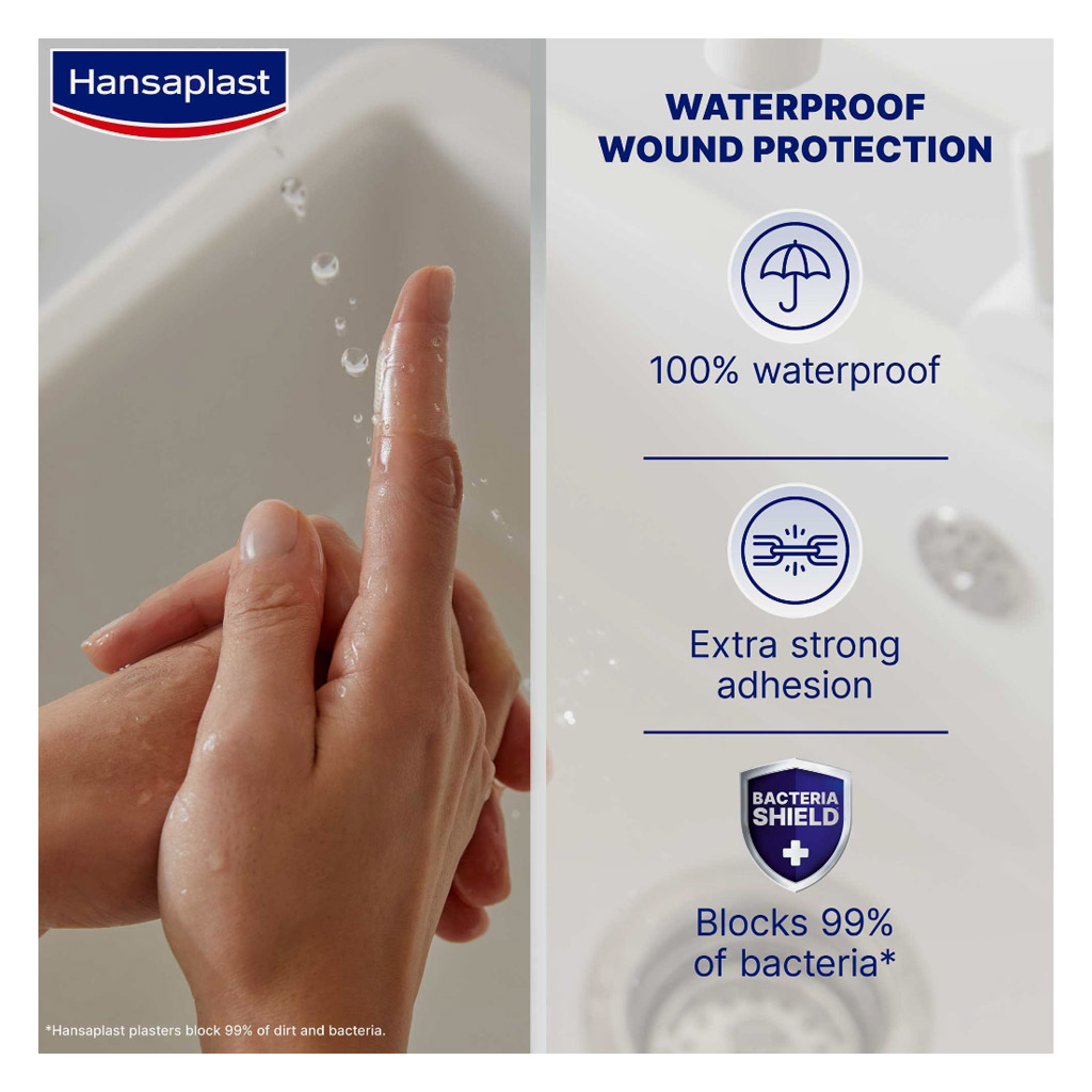 Hansaplast Aqua Protect Waterproof Assorted Plasters, Pack of 20’s