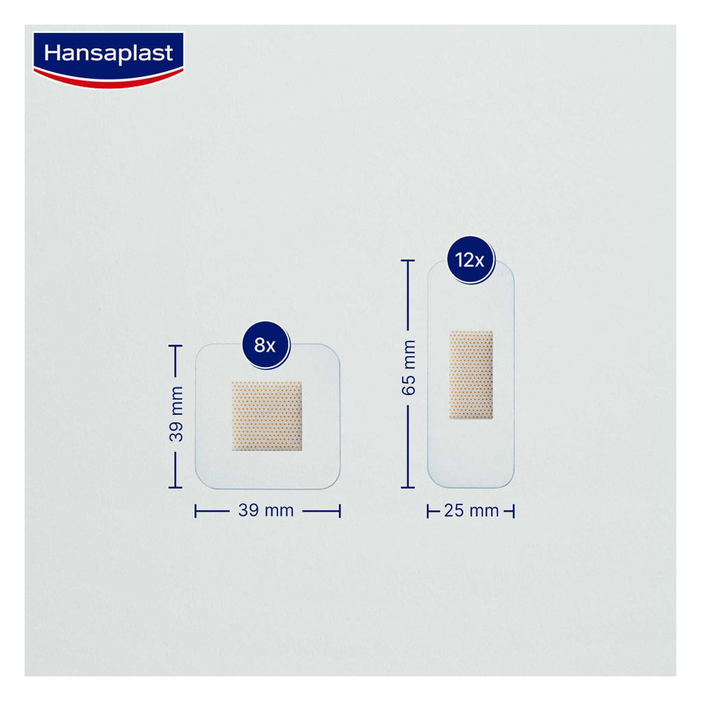 Hansaplast Aqua Protect Waterproof Assorted Plasters, Pack of 20’s