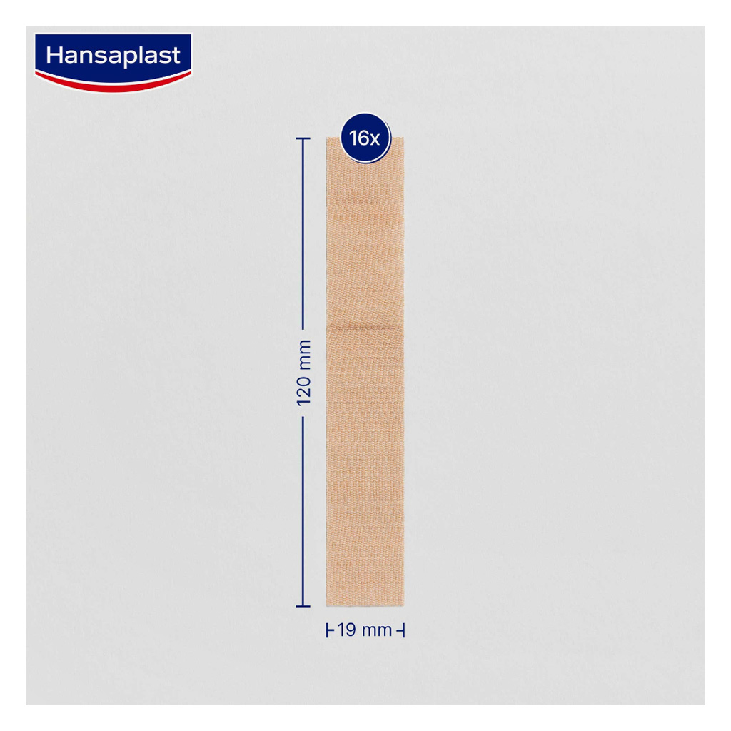 Hansaplast Water Repellent Finger Strips Elastic Plasters, Pack of 16’s