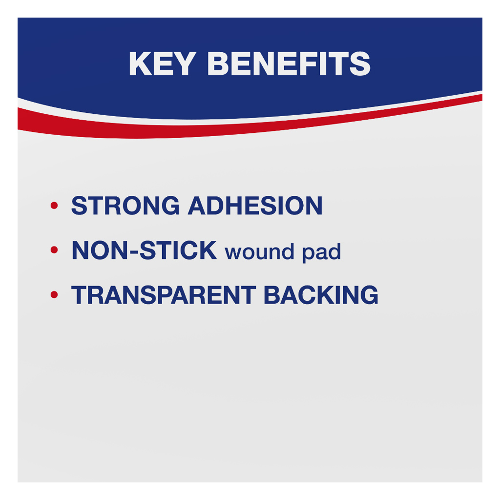 Hansaplast Transparent & Breathable Plasters, Pack of 20’s