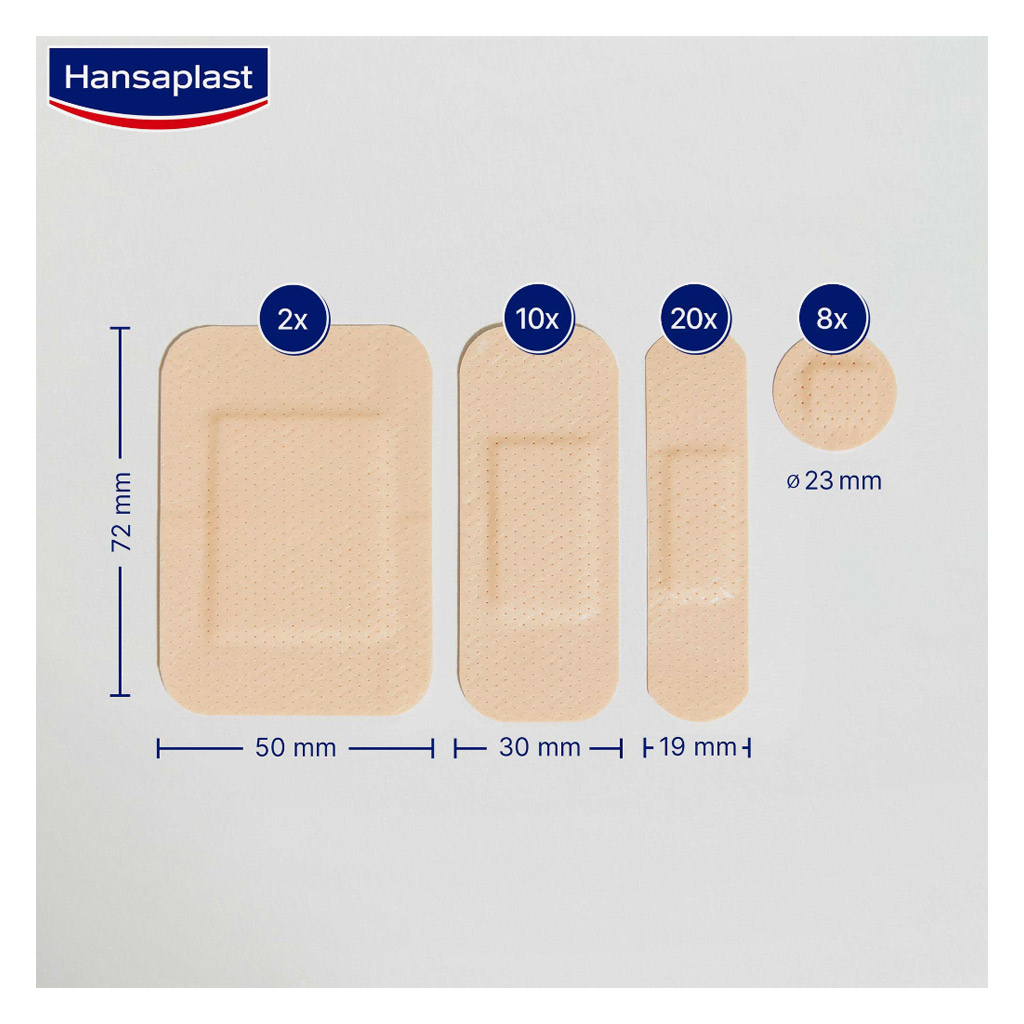 Hansaplast Universal Water Resistant Assorted Wound Plasters, Pack of 240's