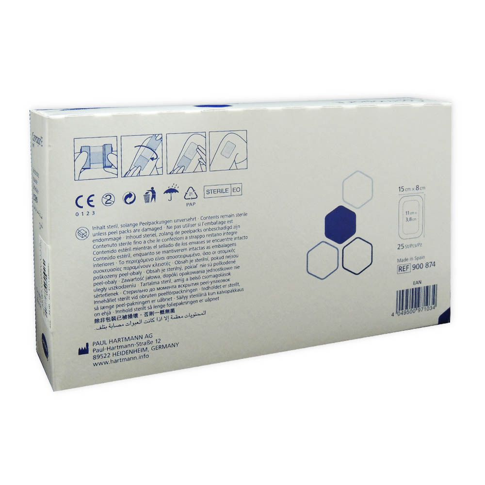 Hartmann Cosmopor E Steril 15 cm x 8 cm 25's