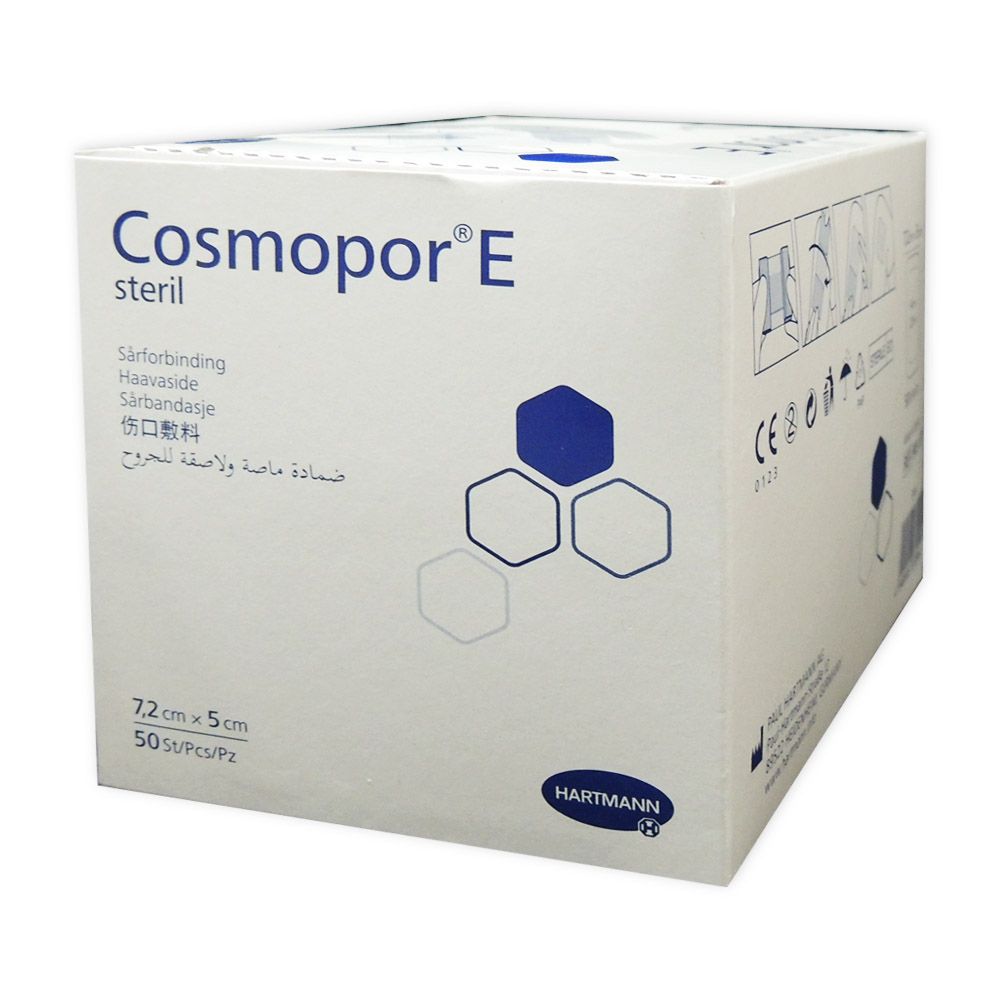 Hartmann Cosmopor E Steril 7.2 cm x 5 cm 50's