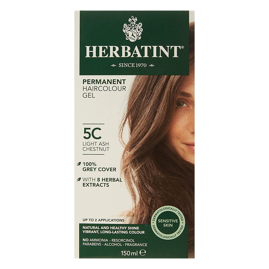 Herbatint 5C Light Ash Chestnut Hair Color Gel 150 mL