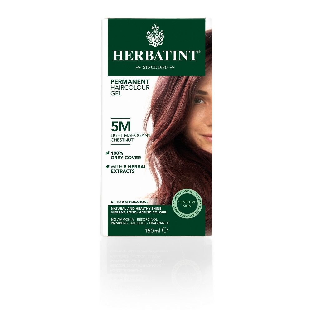 Herbatint 5M Light Mahogany Chestnut Hair Colour Gel 150 mL