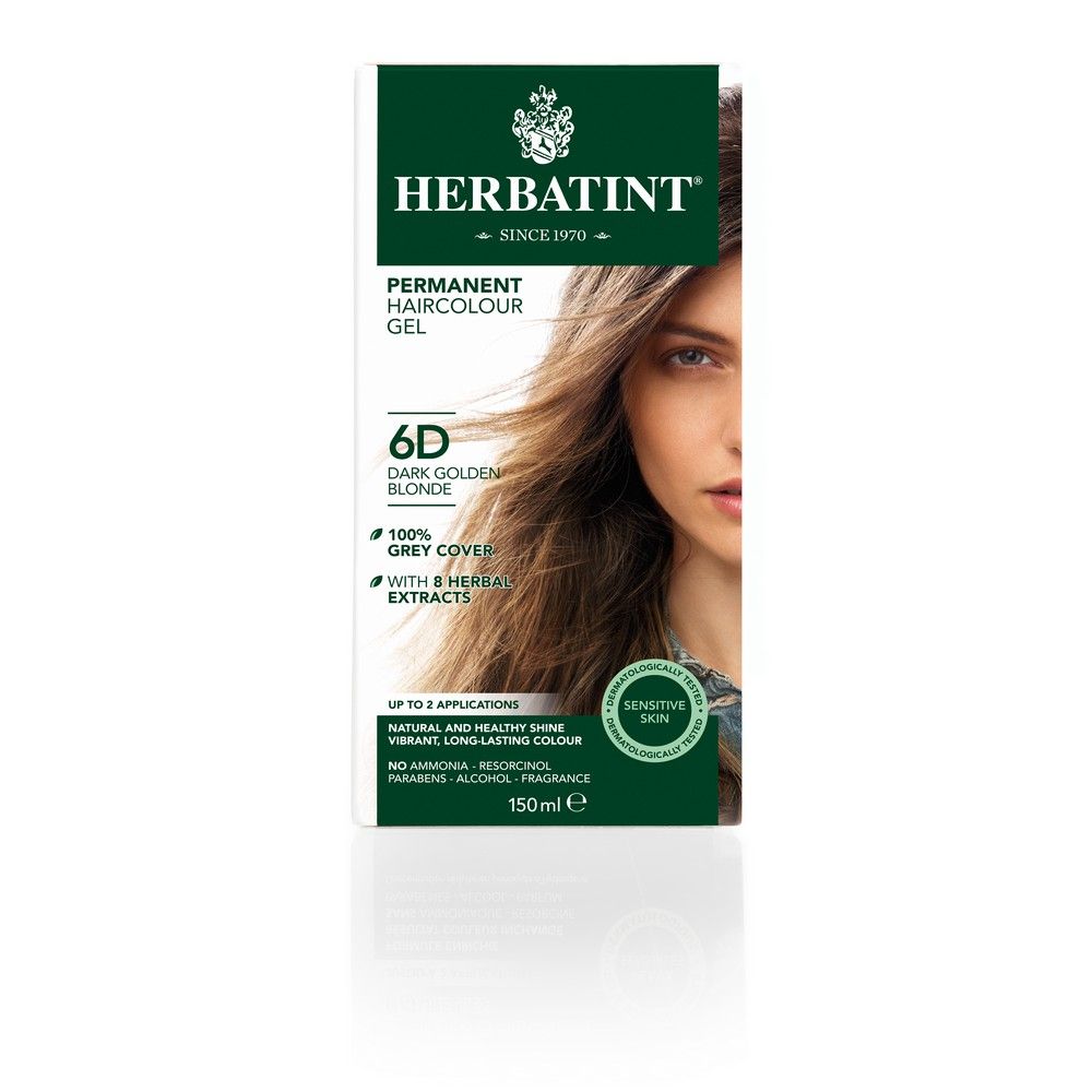 Herbatint 6D Dark Golden Blonde Hair colour Gel 150 mL