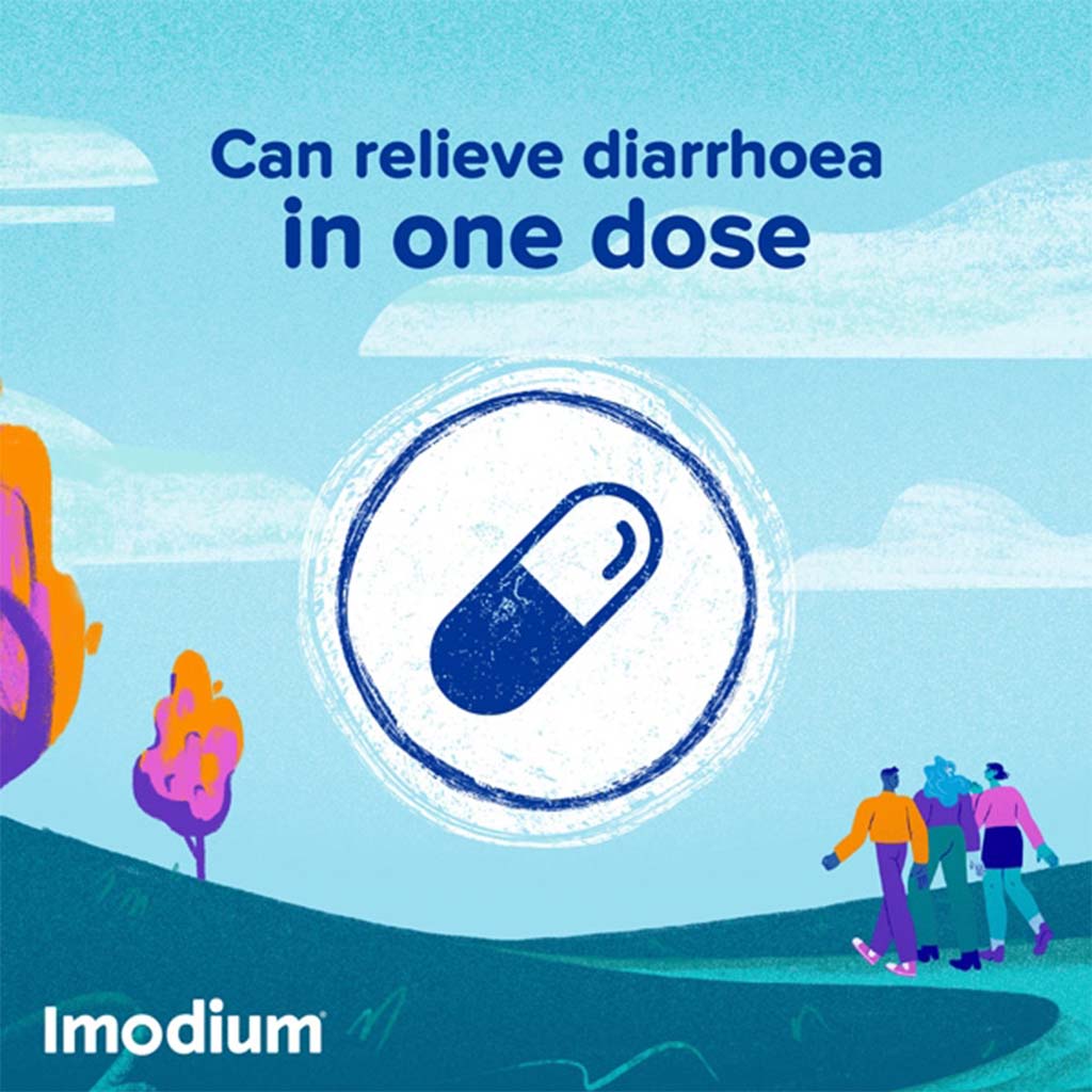 Imodium 2mg Capsules For Diarrhea, Pack of 60's