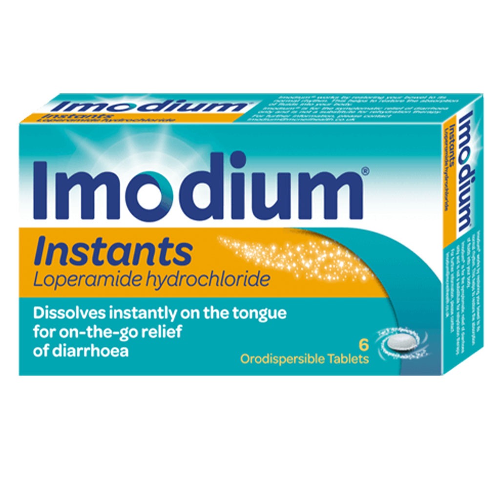 Imodium Instants 2mg Melt in Mouth Tablets For Diarrhea, Pack of 6's