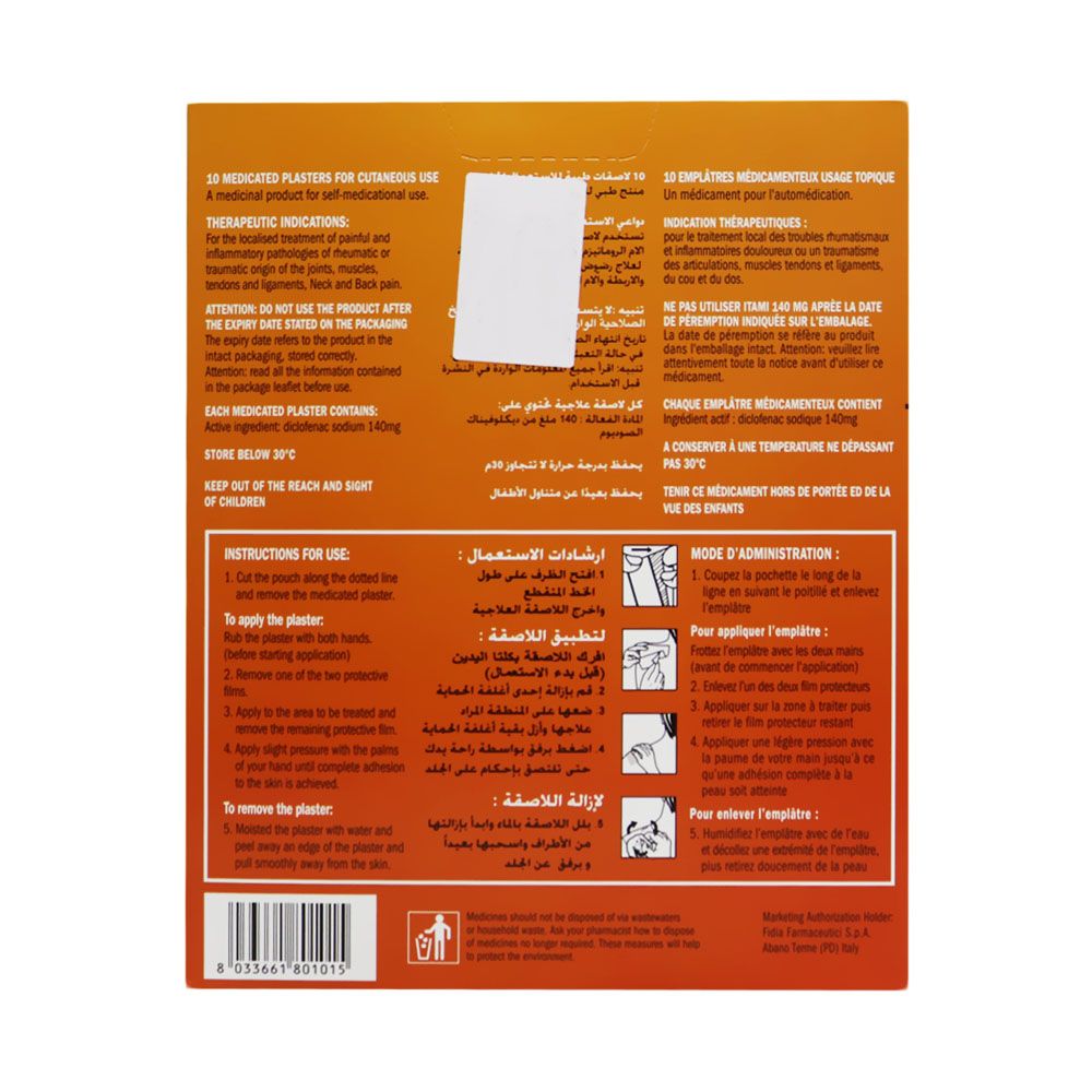 Itami Medicated Plasters 10 cm x 14 cm 10's