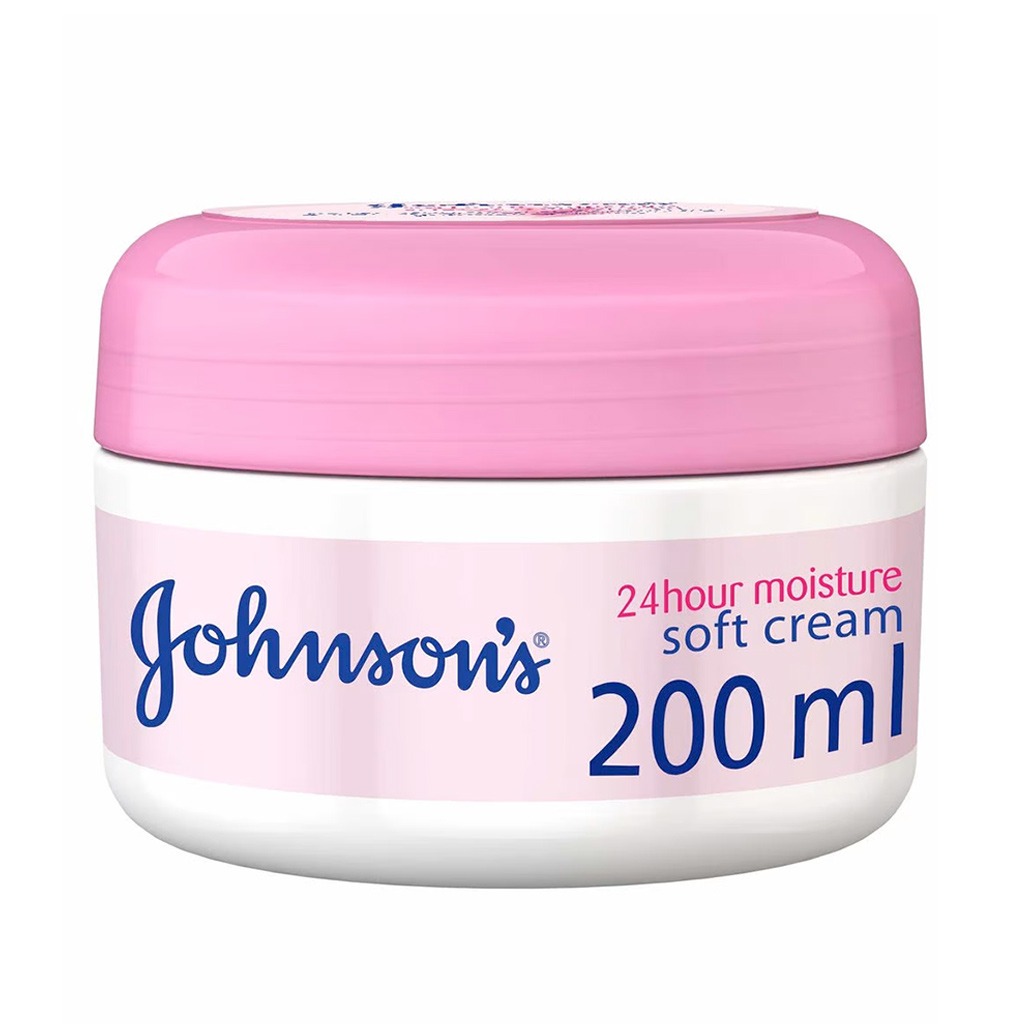 Johnson's 24 hour Moisture Soft Cream For Face & Body 200ml
