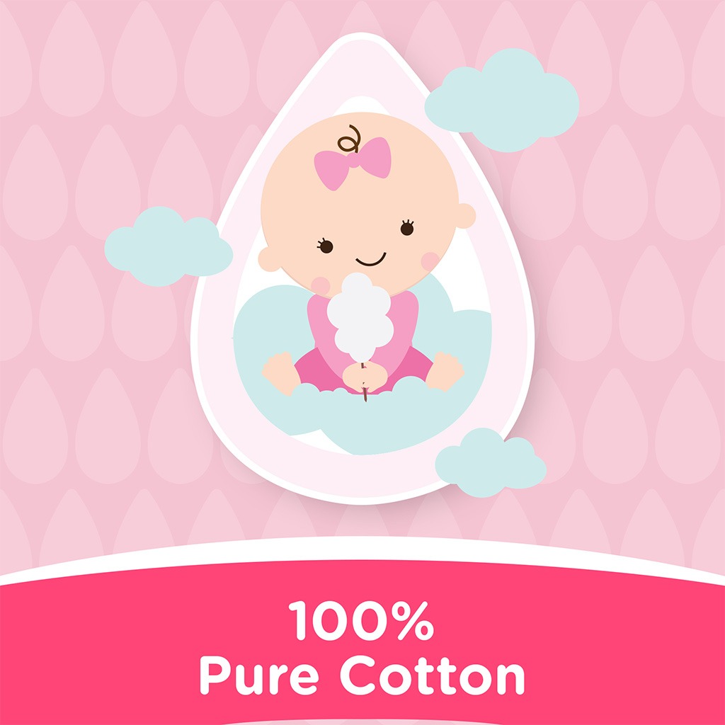 Johnson's 100% Pure Cotton Balls, Pack of 50's