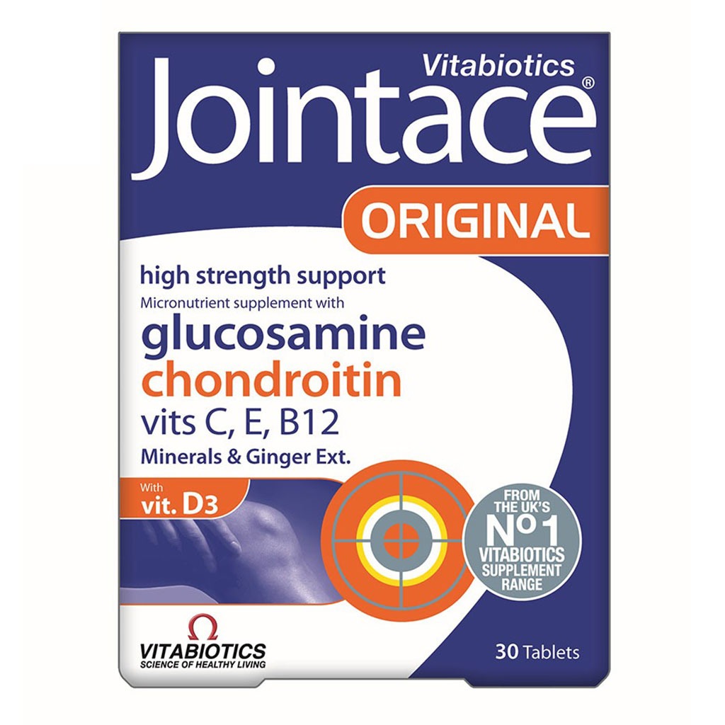 Vitabiotics Jointace Original High Strength Joint Support Tablets With Glucosamine  & Chondroitin, Pack of 30's
